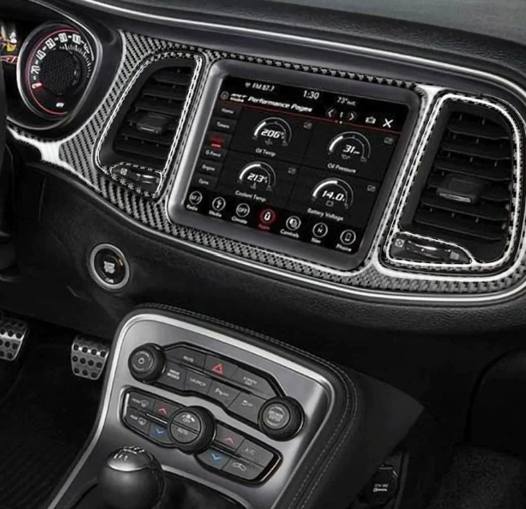 Dodge Challenger Carbon Fiber full dash trim